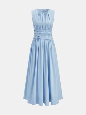 NWT COMMENSE Ruched Waist Maxi Dress